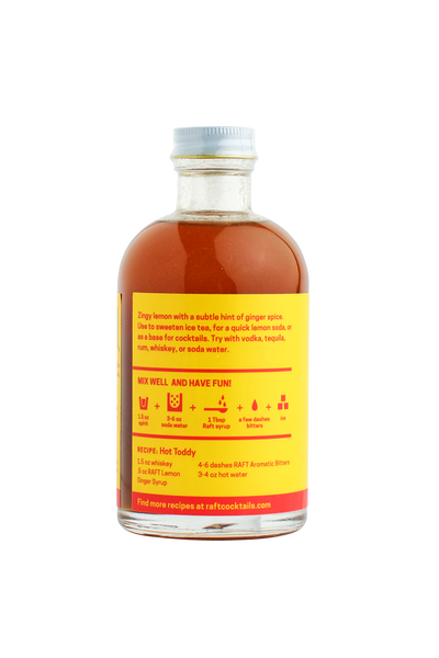 RAFT Lemon Ginger Syrup - Improper Goods, LLC